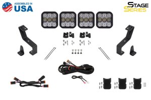 Ram 1500 LED Light Bar Kit - Diode Dynamics - SS5 Grille CrossLink - Sport Yellow - `19-`24